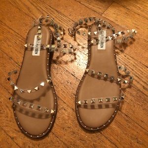 Steve Madden Clear Travel Sandal size 6